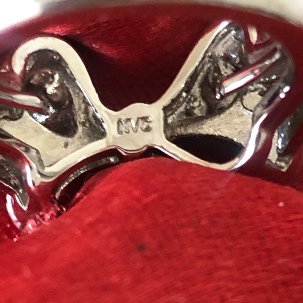Nvc Silver Bow Ring - image 5